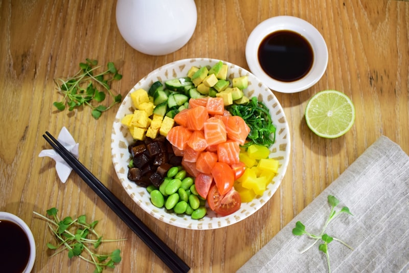 Salmon Poke Protein Bowl